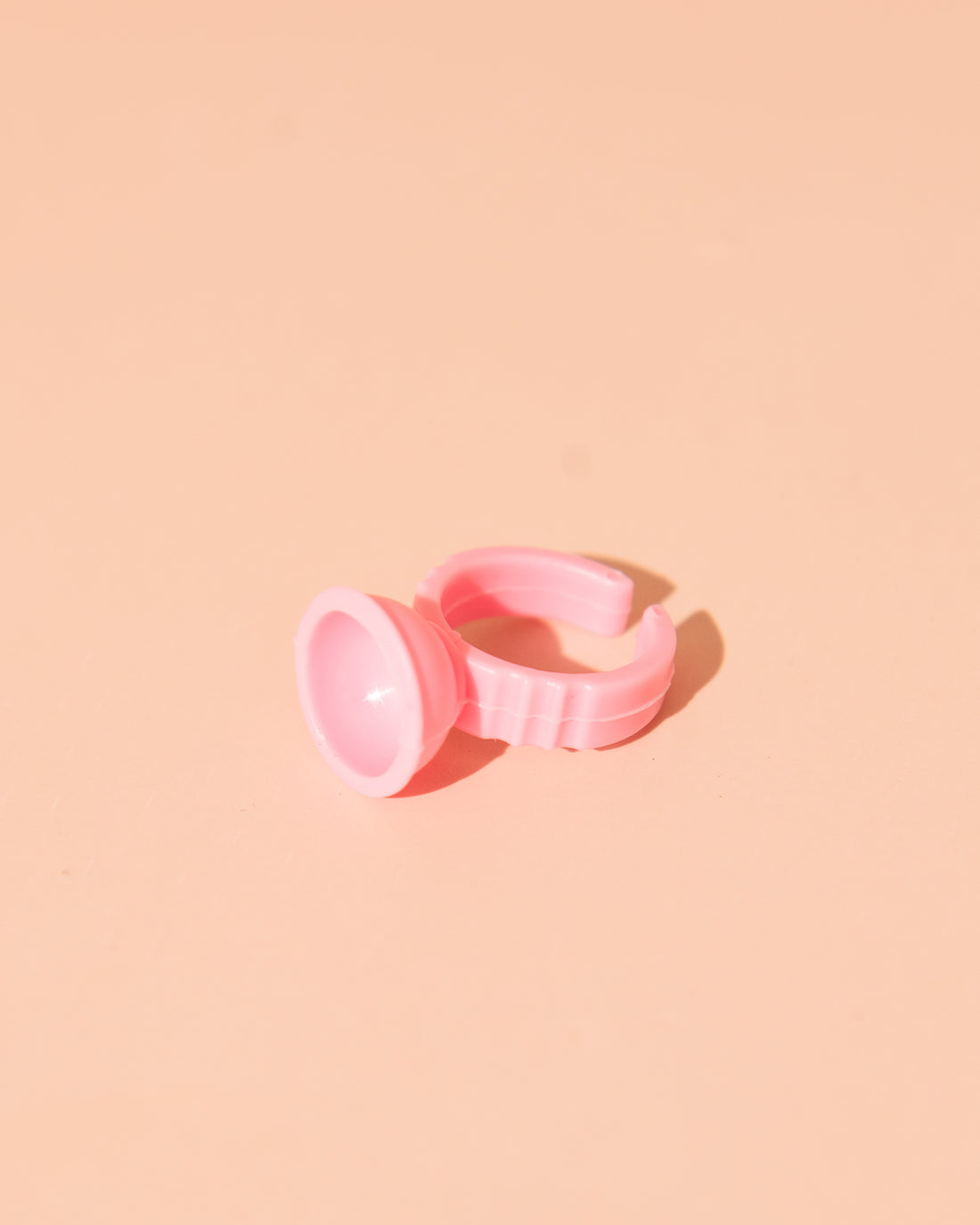 Pink Glue Rings 100 pieces