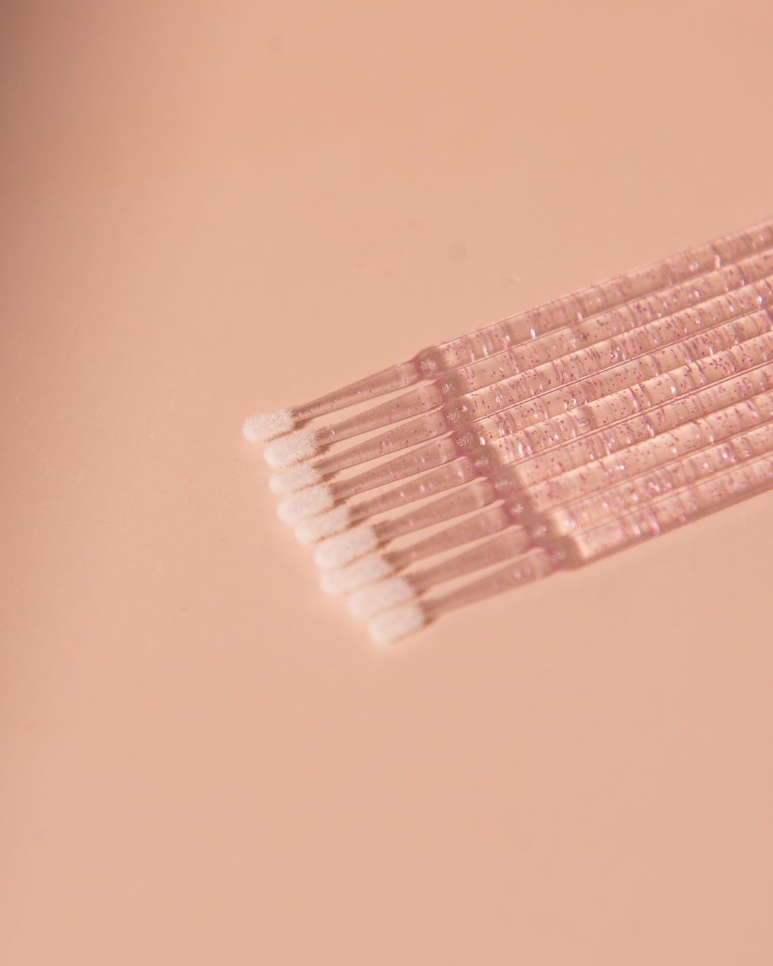 Pink Glitter Micro Brush (100 pack)