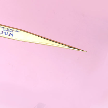 Tip of Pro Straight Lash Tweezers