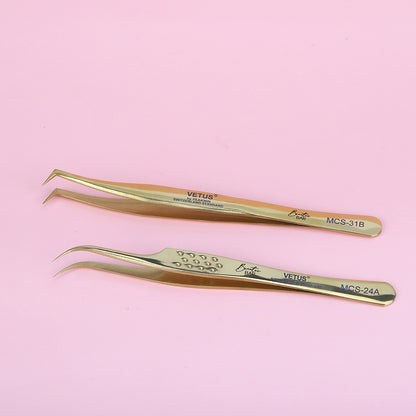 Vetus L shape and curved tweezers from Beautee Bar