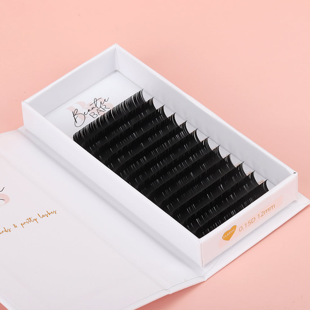 12mm Classic Flat D Curl Lash Tray